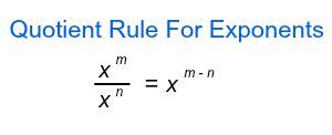 Image result for Quotient Rule Exponents Examples