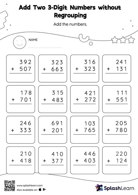 Afbeeldingsresultaten voor 3 Digit Addition Worksheets