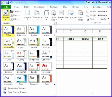Image result for Excel Table Template Color