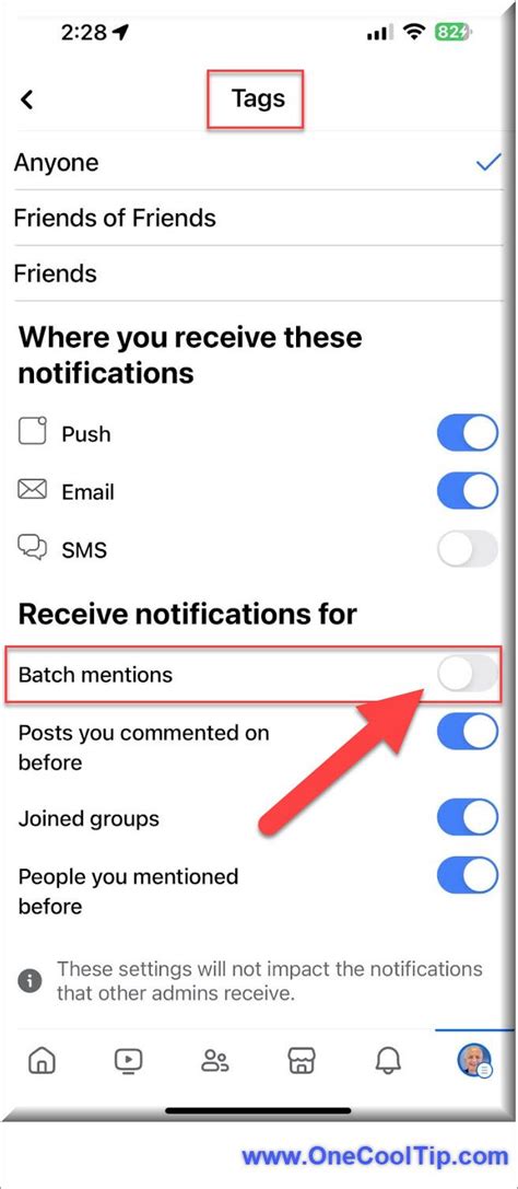 نتيجة الصورة لـ Facebook Notification Settings