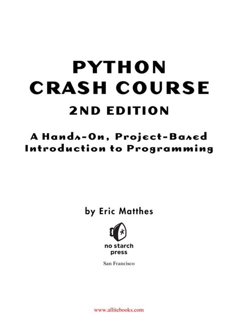 Python Crash Course 2nd Edition に対する画像結果