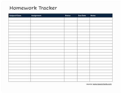 Assignment List Free Printable に対する画像結果