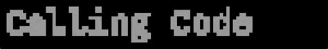 Image result for Calling Code Font
