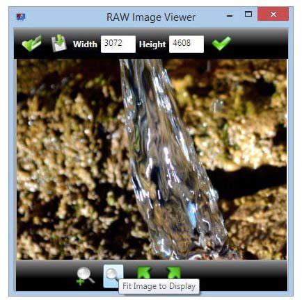 Open DNG File に対する画像結果