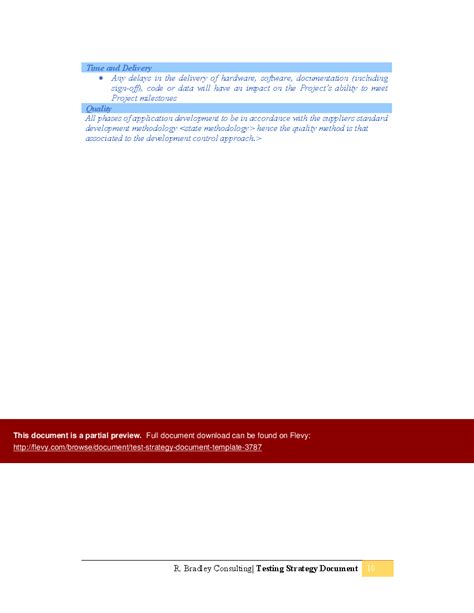 Image result for Test Strategy Document Template Ppt Format