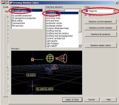 Image result for AutoCAD Cursor Color