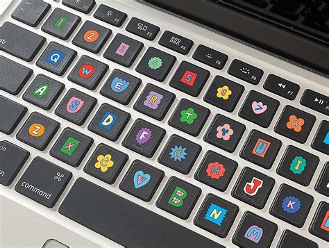 Keyboard Stickers for MacBook Laptop (vibrant Lettering) - Etsy