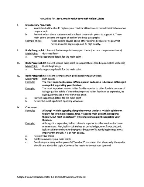 Image result for Completed Essay Outline Example