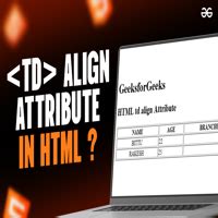 Image result for HTML Td Element