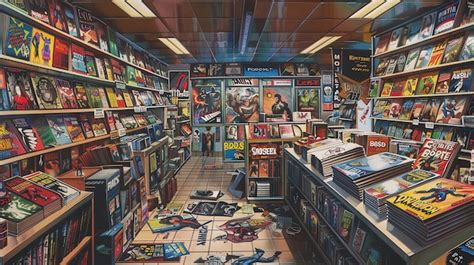 Toradh íomhá ar Comic Store 3D Model