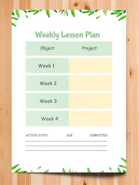 Google Doc Weekly Lesson Plan Template に対する画像結果