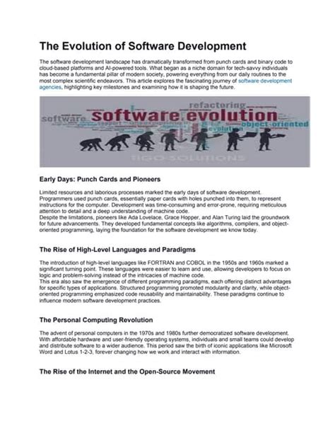 Image result for Evolution of Software Development Process Image