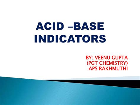 Image result for Acid-Base Indicators