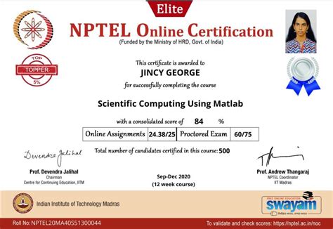 Image result for NPTEL MATLAB Course