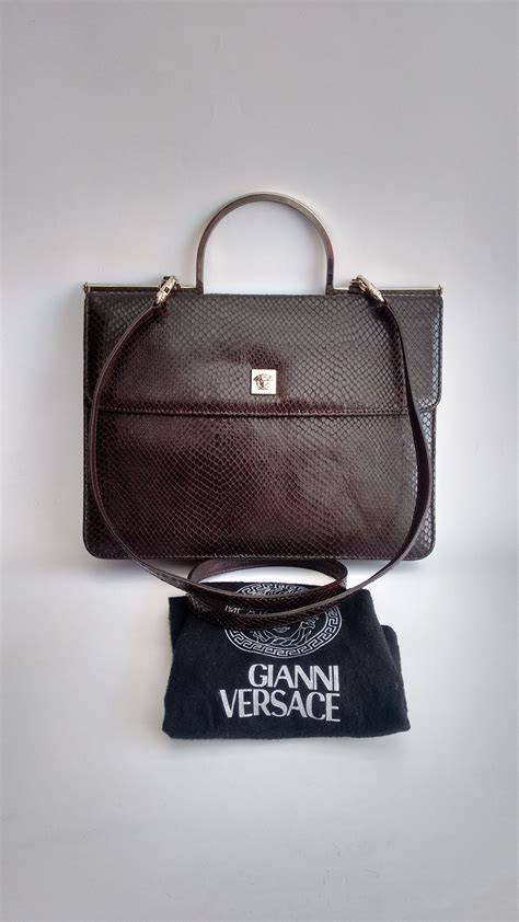 Image result for Python Leather Versace Bag