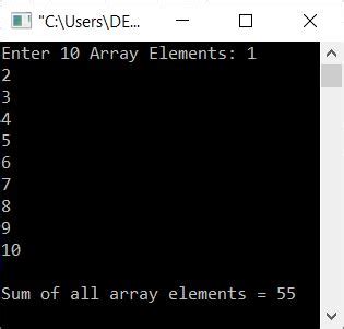 Image result for Program Get Sum of Array