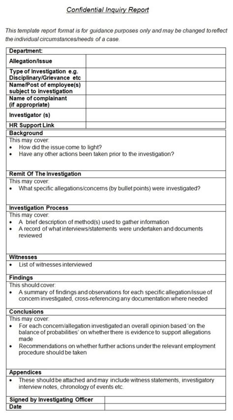 Image result for Example of Committee of Enquiry Report