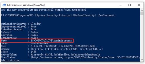 Toradh íomhá ar User Log PowerShell