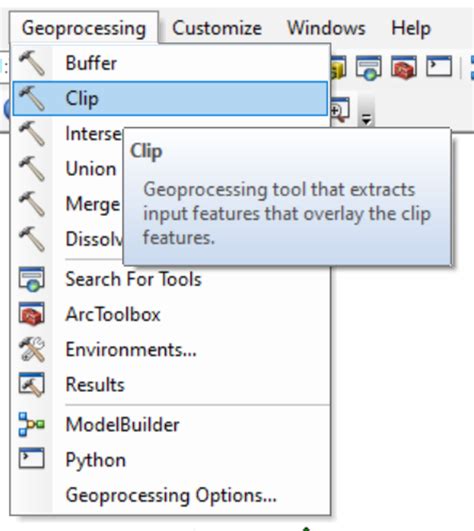 Image result for How to Use Clip Tool in ArcMap