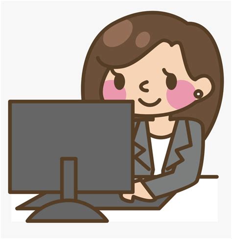Afbeeldingsresultaten voor Computer Lady Cartoon