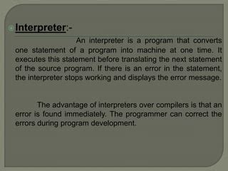 Image result for Interpreter Convert Machine Code