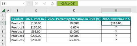 Image result for Percentage Change Formula Excel