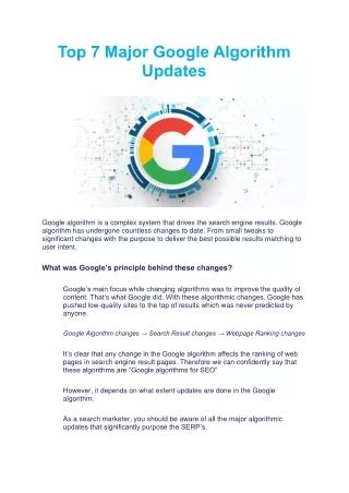 Famous Google Algorithm に対する画像結果