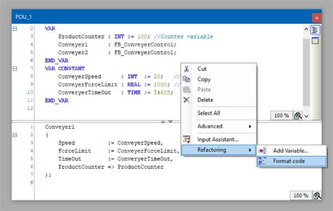 Structured Control Language CoDeSys に対する画像結果