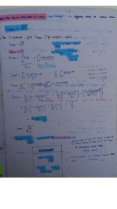 Image result for RMS Value Derivation Chapter 6 Class 12