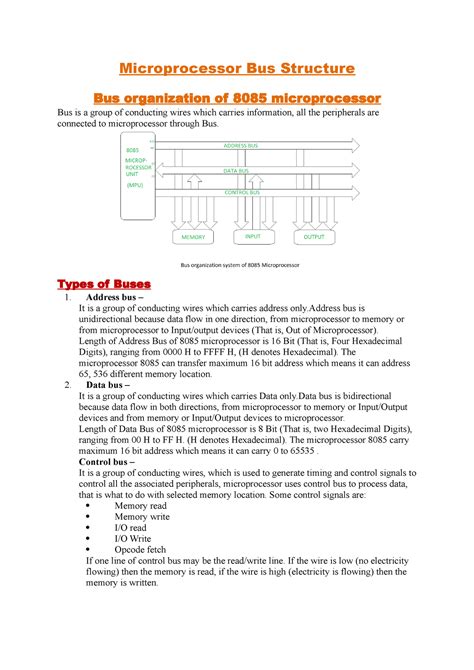 Image result for Bus Microprocessor