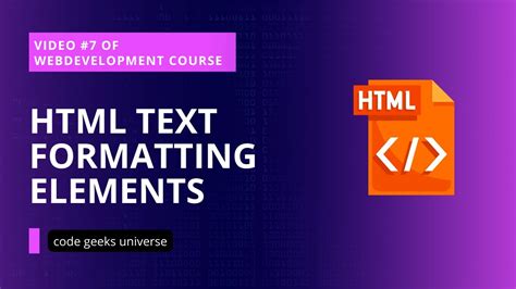 Image result for HTML Formatting Elemenrt