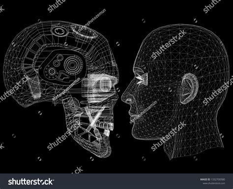 Image result for Blueprint of Robot Head
