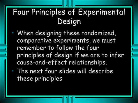 Image result for 4 Principles of Randomized Experimental Design Example