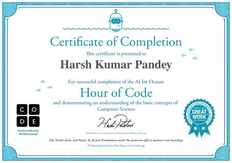 Image result for Code.org Certificate