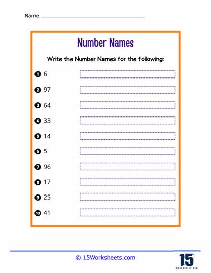 Image result for 5 Digit Number Names Worksheet