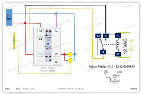 Image result for Relay A1 A2 B1 B2 Circuit Diagram