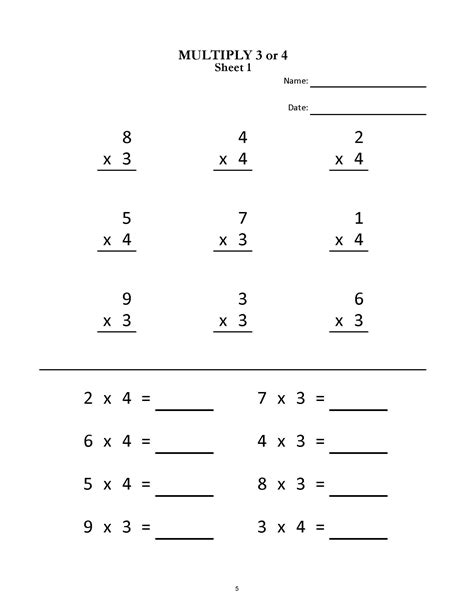 Easy 2nd Grade Math Worksheets Multiplication に対する画像結果