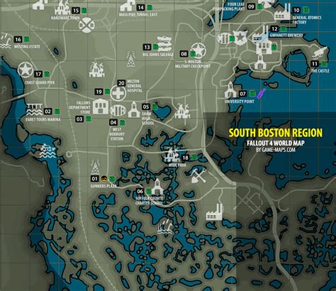 Boston Harbor Fallout 4 Map に対する画像結果