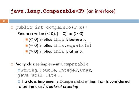 Comparable Java Example に対する画像結果