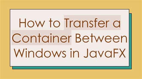 Image result for JavaFX Containers