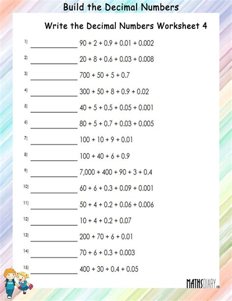 Image result for Master Maths Worksheet 34 Decimal Numbers
