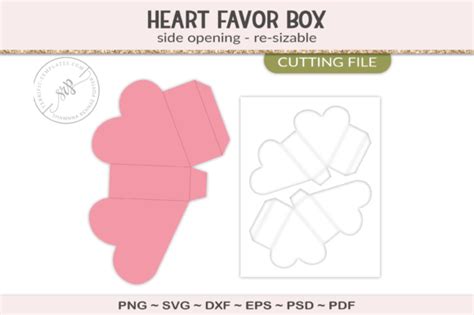 Heart Homade Box Template に対する画像結果