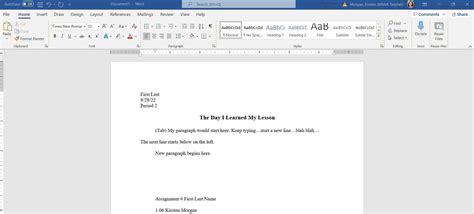Image result for Document Formatting Samples