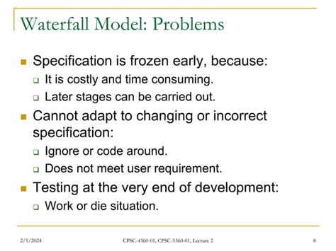 Toradh íomhá ar PowerPoint Slide of Software Engineering Waterfall Model