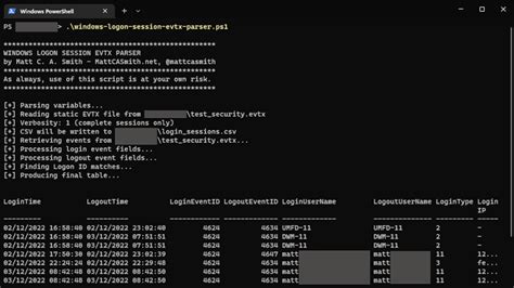 Toradh íomhá ar User Log PowerShell