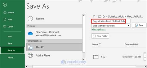 Image result for How to Save Excel as Read-Only File