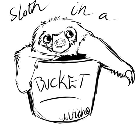 Cartoon Sloth Drawing at GetDrawings | Free download