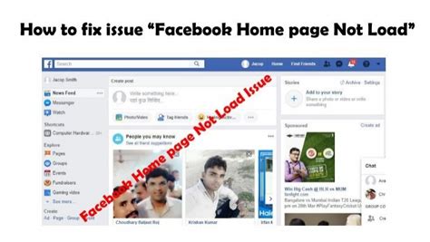 Image result for Facebook Home page Not Loading