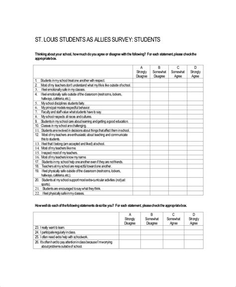 Image result for Questionnaire Sample For Students