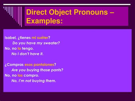 Image result for Double Object Pronoun Example
